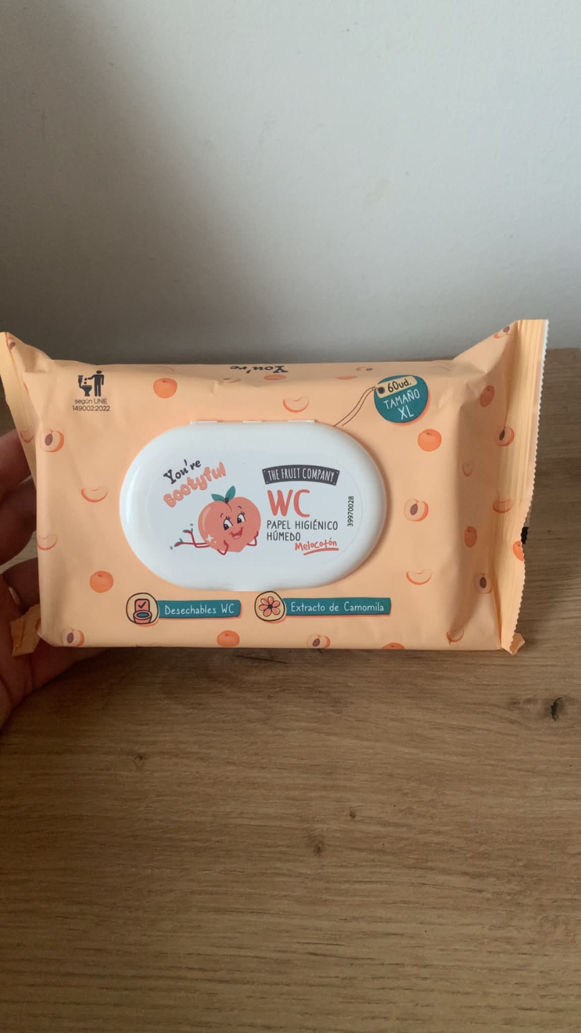 Lingettes hygiénique Pêche
