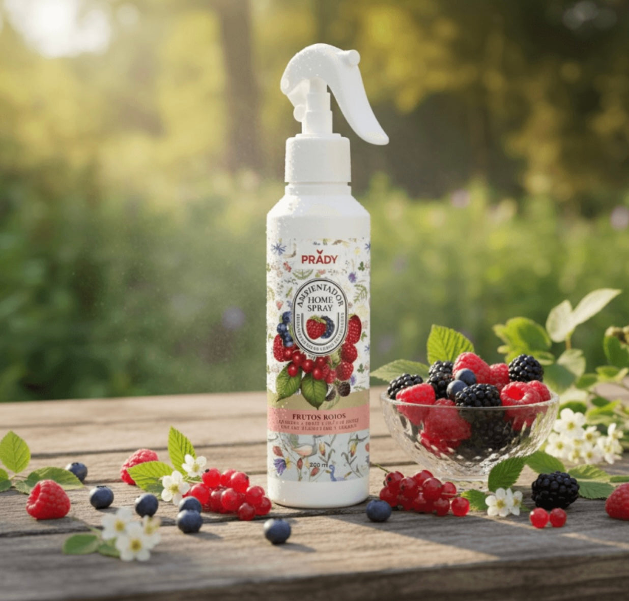 Spray d’ambiance parfum fruits rouge 200ml