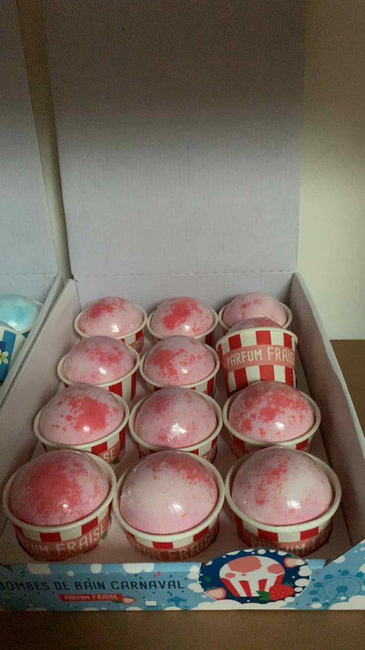 Bombe de bain Carnaval parfum Fraise