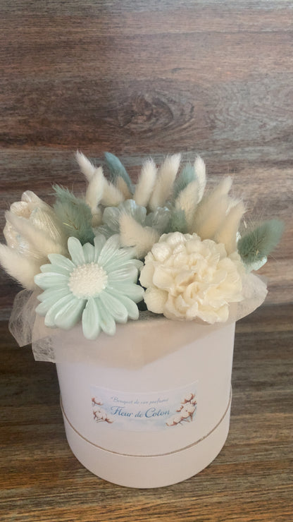 Bouquet de cire Fleur de coton