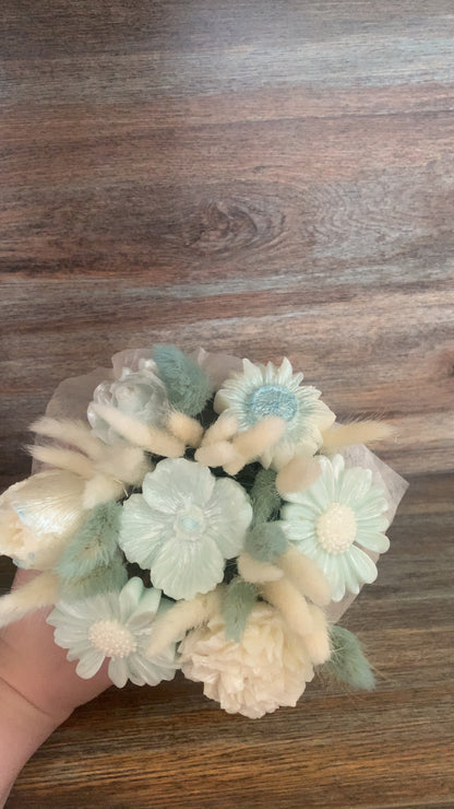 Bouquet de cire Fleur de coton