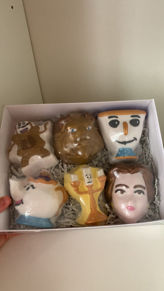 Coffret bombe de bain la belle et la bête