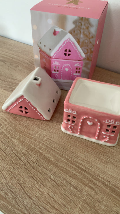 Maison pain d’épice blanc ou rose