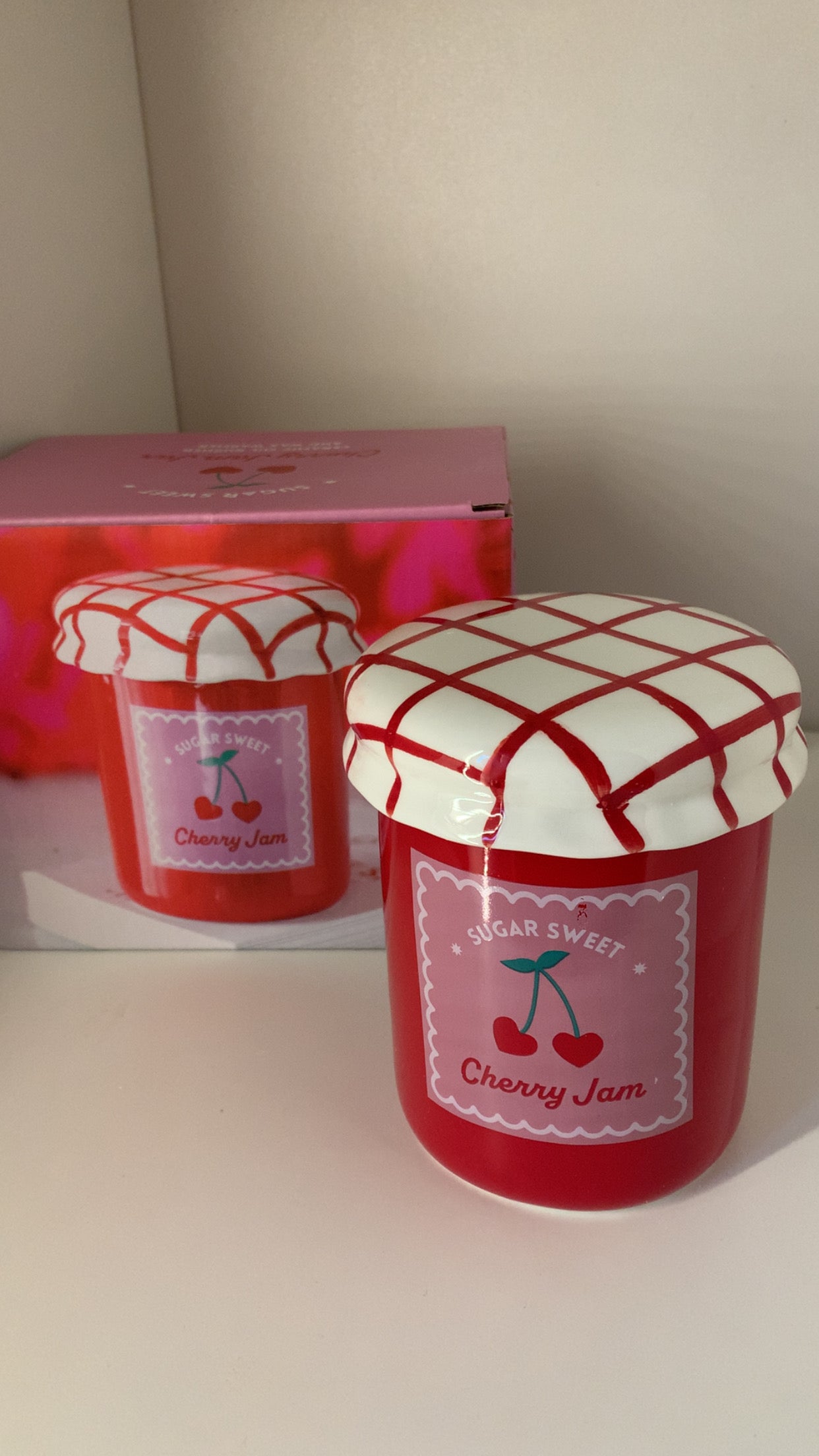 Pot de confiture Cerise