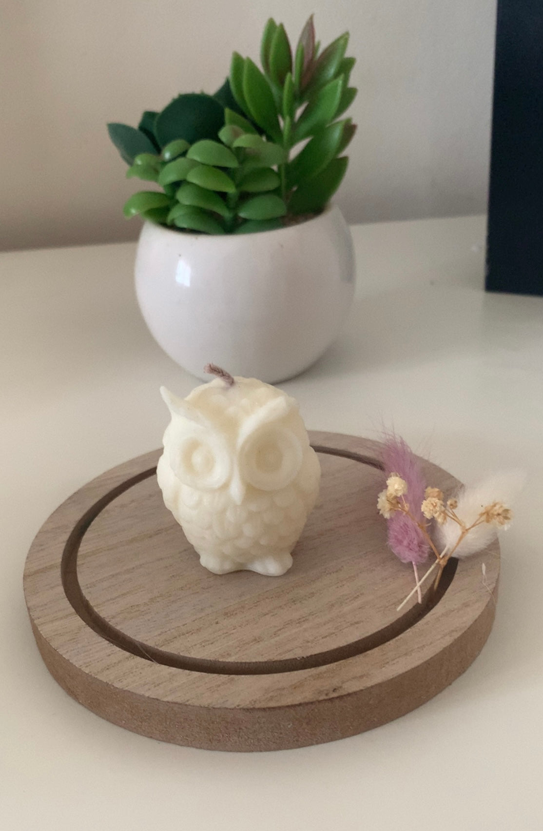 Mini bougie hiboux