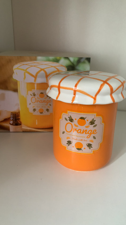 Pot de confiture orange