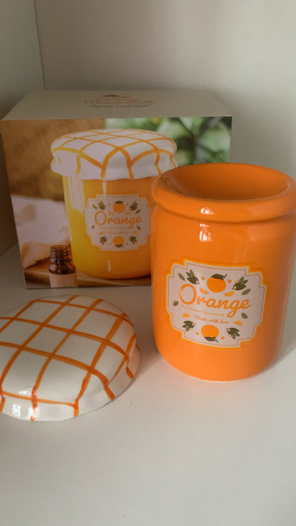 Pot de confiture orange