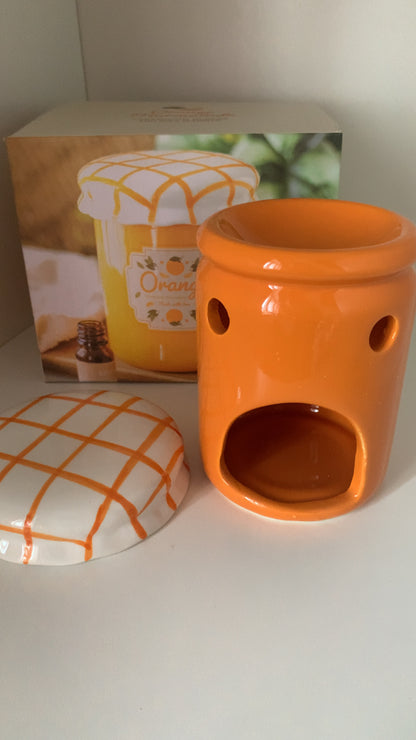 Pot de confiture orange