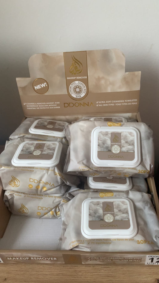 Lingettes démaquillante et hydratante Caramel Vanille